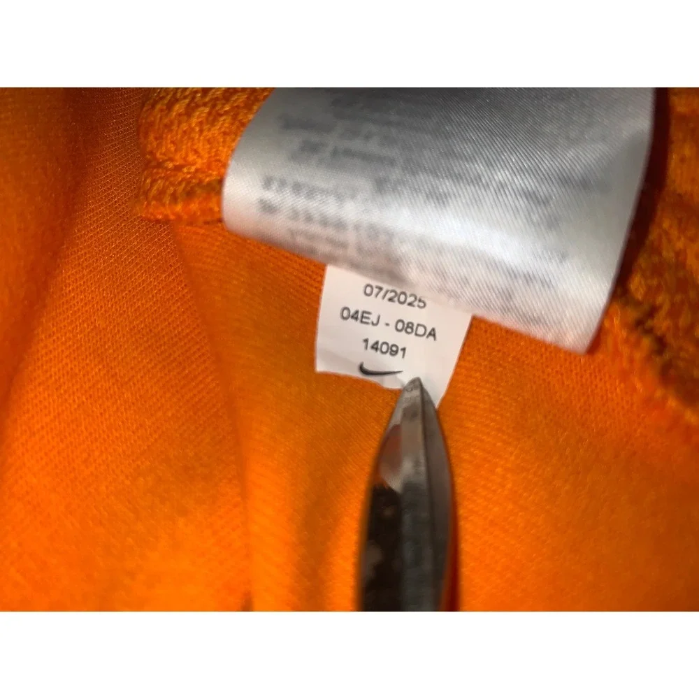 Nike Tennessee Volunteers Hoodie‎ Mens Orange Dri-FIT Center Swoosh Zip Pockets